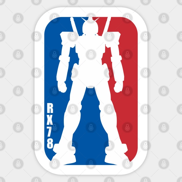 Gundam RX 78 NBA Logo basketball Sticker by Gundam Artwork